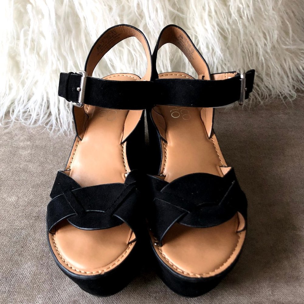 Franco Sarto Julio Suede Platform Wedge